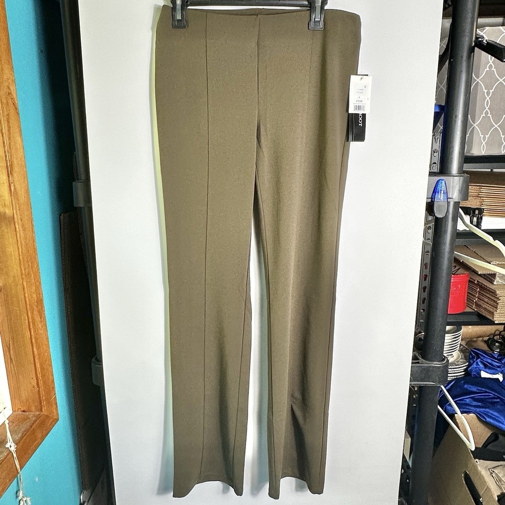 Retrology Barely Boot Comfort Waist Pants Fatigue Green Womens Sz S NWT Career